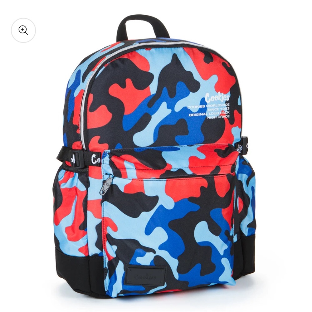 Cookies Camo Backpack - Red, Blue, Black